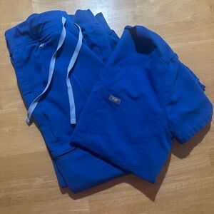 Figs royal blue scrubs